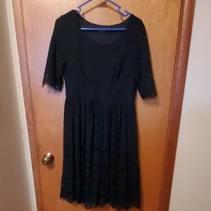 Navy blue lace dress